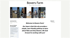 Desktop Screenshot of bowersfarm.com