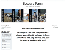 Tablet Screenshot of bowersfarm.com